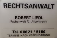 Rechtsanwalt-Liedl-Trostberg-Schild